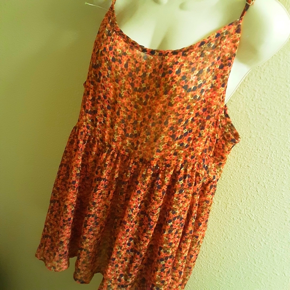 Torrid Pink Floral Top Adjustable Straps Size 3 Nwot - Picture 5 of 11